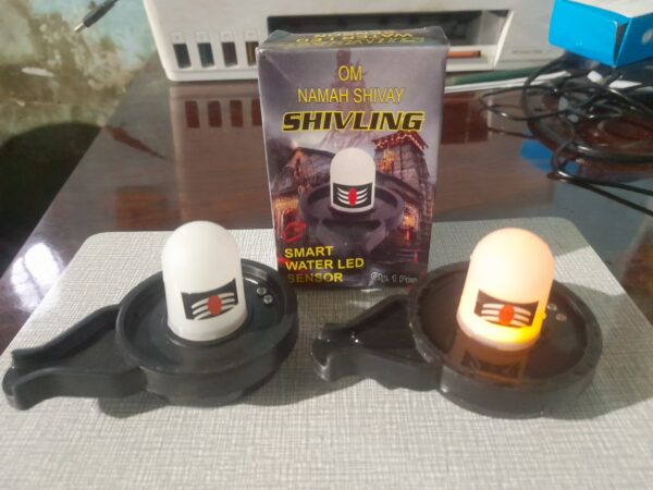 Water Sensor LED Shivling Idol for Pooja & Festivals - Image 2