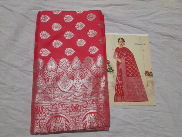 Royal Premium Red Silk Saree For Women
