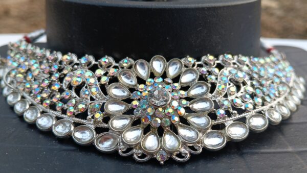 Royal Crystal Bloom Choker Set - Image 2