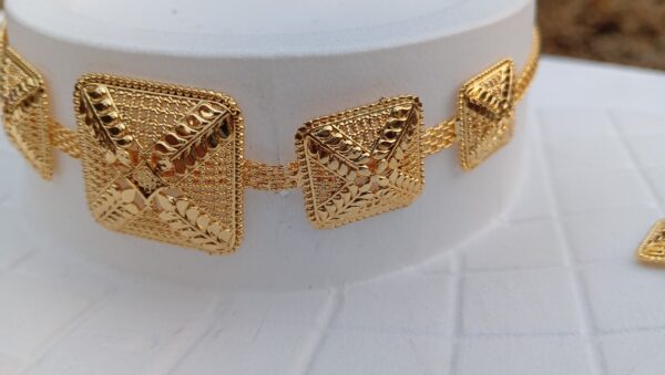 Royal Charm Gold Plated Necklace Set - Image 3