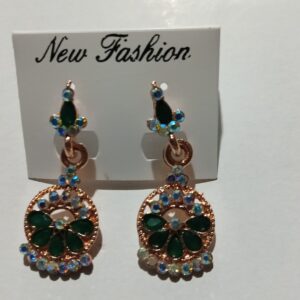 Green Color Premium Earrings