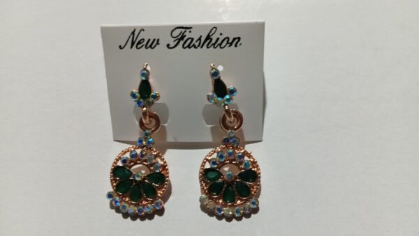 Green Color Premium Earrings