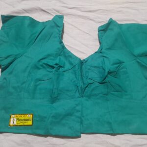 Fresh Light Green Cotton Saree Blouse