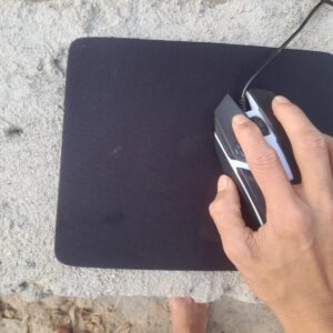 ShadowGlide Black Mouse Pad
