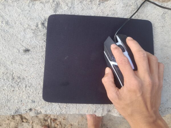 ShadowGlide Black Mouse Pad