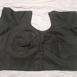 Classic Black Cotton Saree Blouse