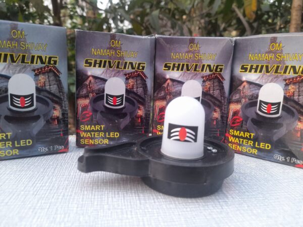 Water Sensor LED Shivling Idol for Pooja & Festivals - Image 4